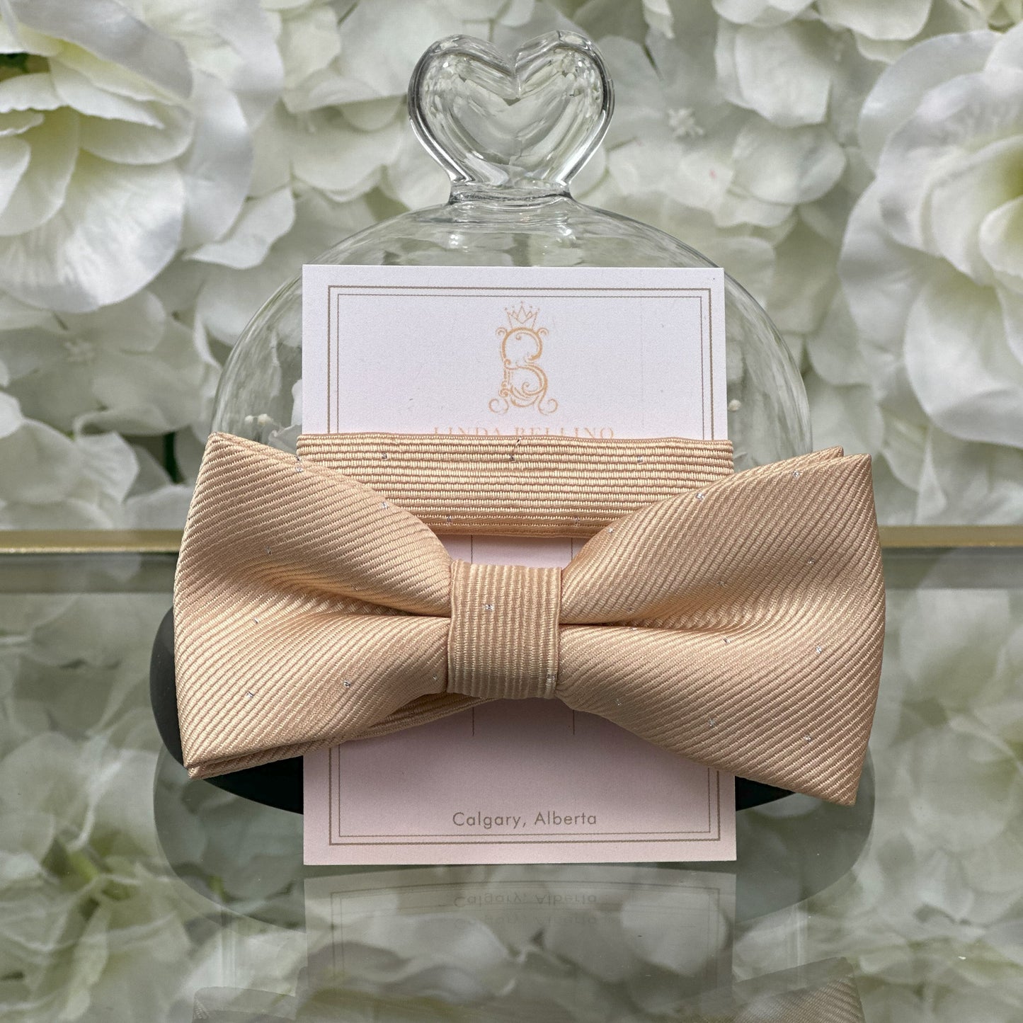 LB Bow Tie- Champagne Gold