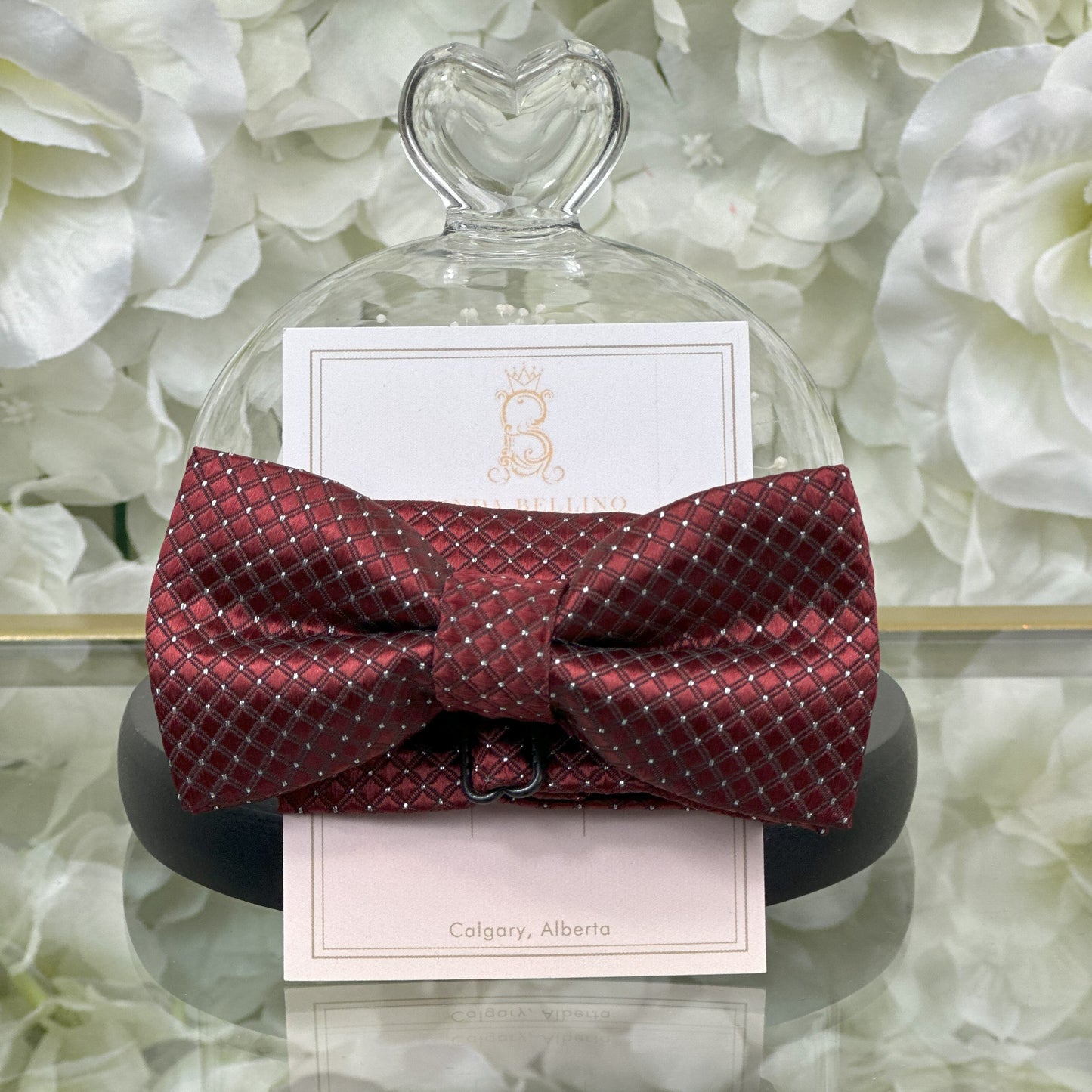 LB Bow Tie | Burgundy Diamond