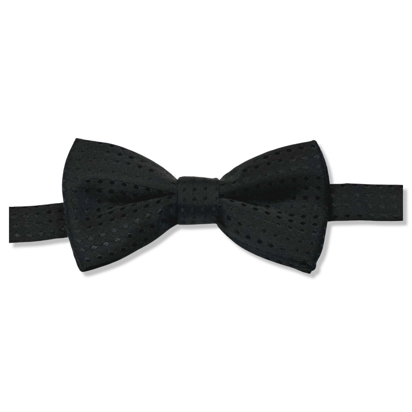 LB Bow Tie | Midnight Black Polka Dot