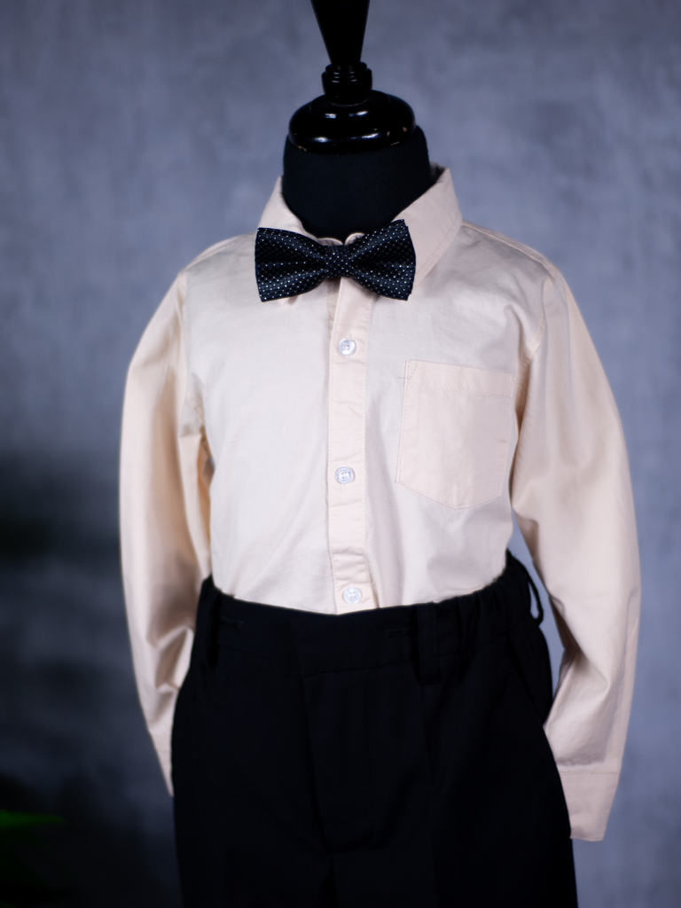 LB Cotton Dress Shirt - Beige
