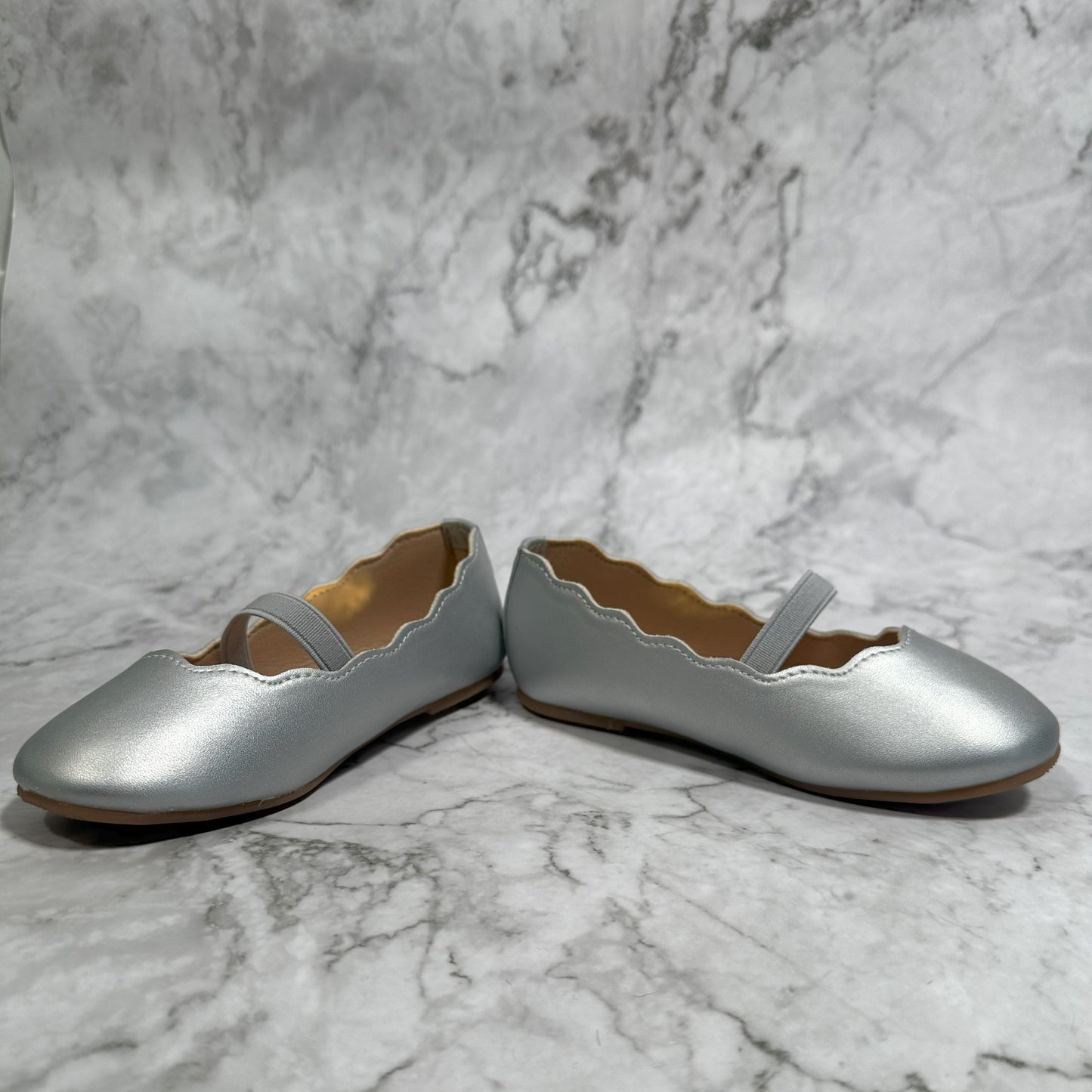 LB Mini Ballerina Flats- Silver