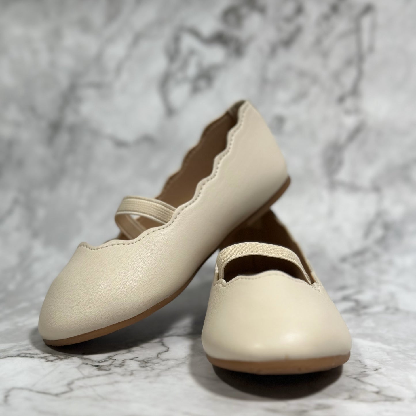 LB Mini Ballerina Flats | Beige