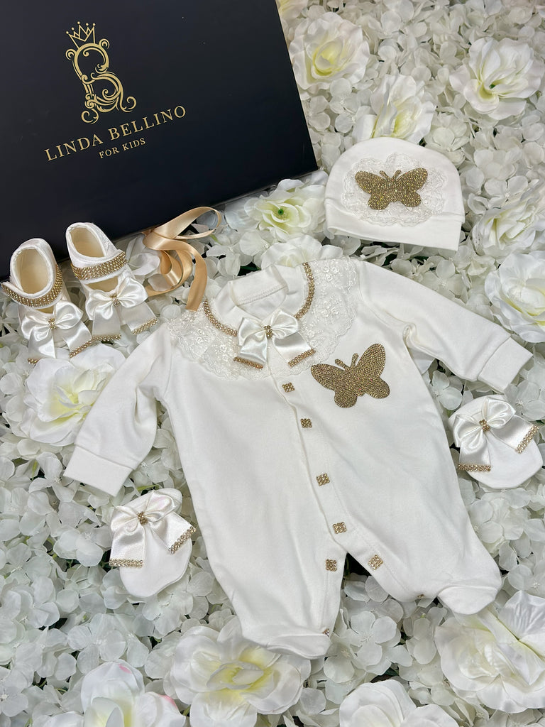 LB Lux Baby Gift Set | Gold | 4 Piece Set