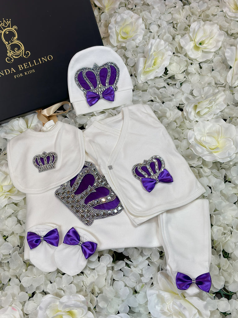 LB Lux Baby Gift Set | Purple | 9 Piece Set