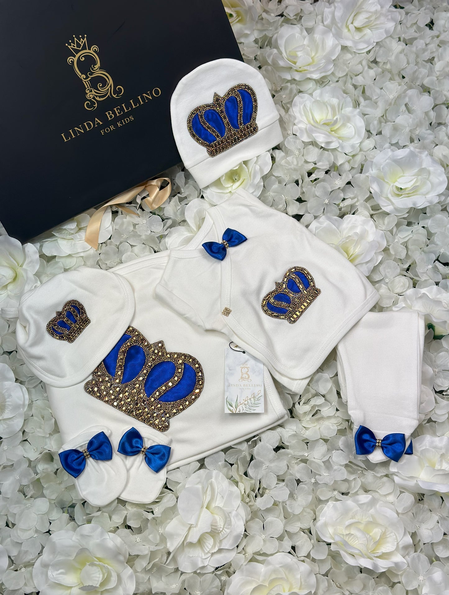 LB Lux Baby Gift Set | Royal Blue | 9 Piece Set