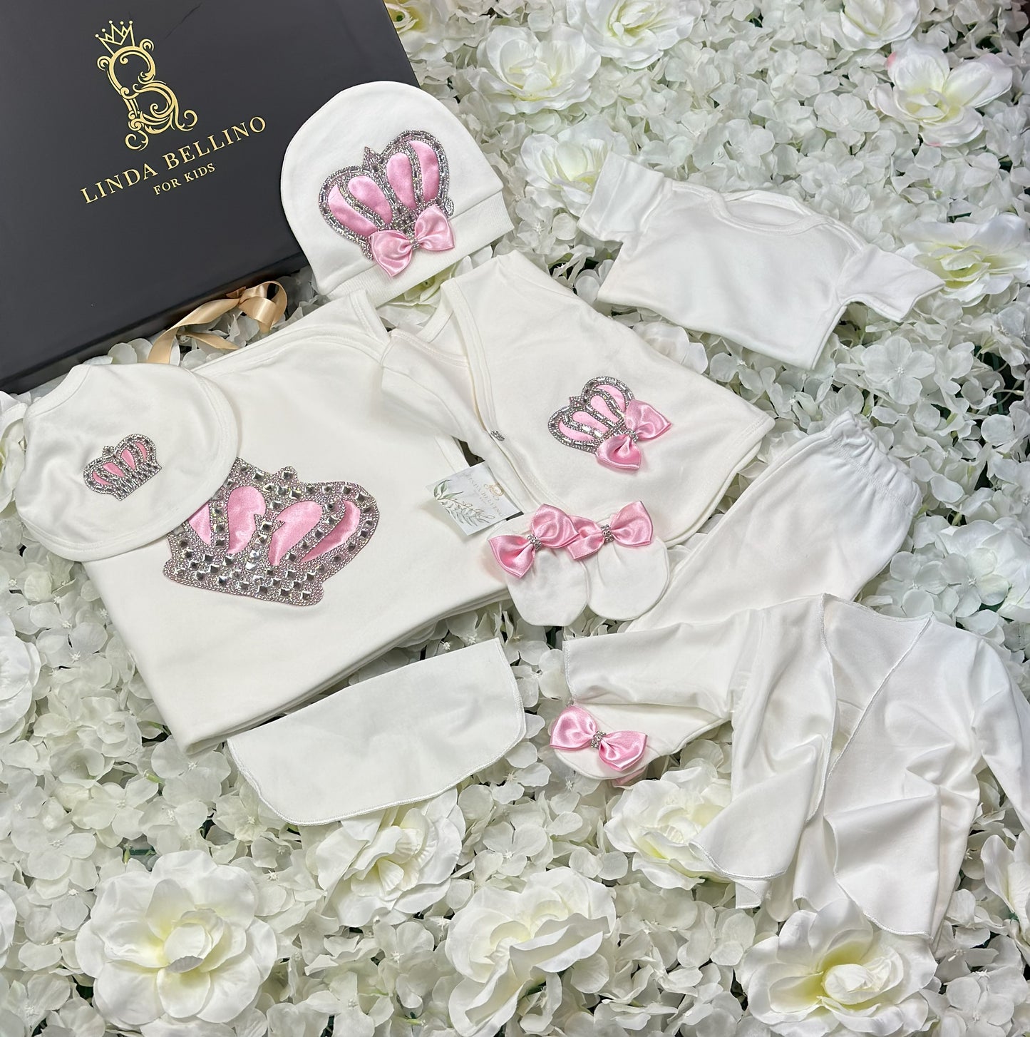 LB Lux Baby Gift Set | Pink | 9 Piece Set