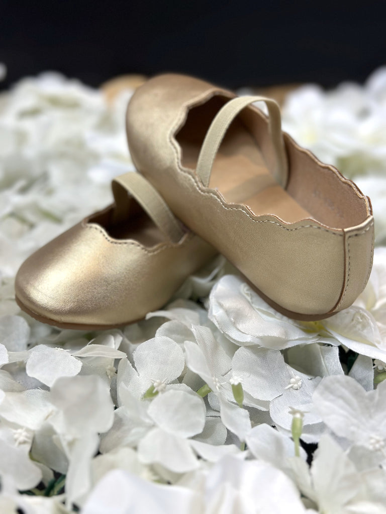 LB Mini Ballerina Flats | Gold