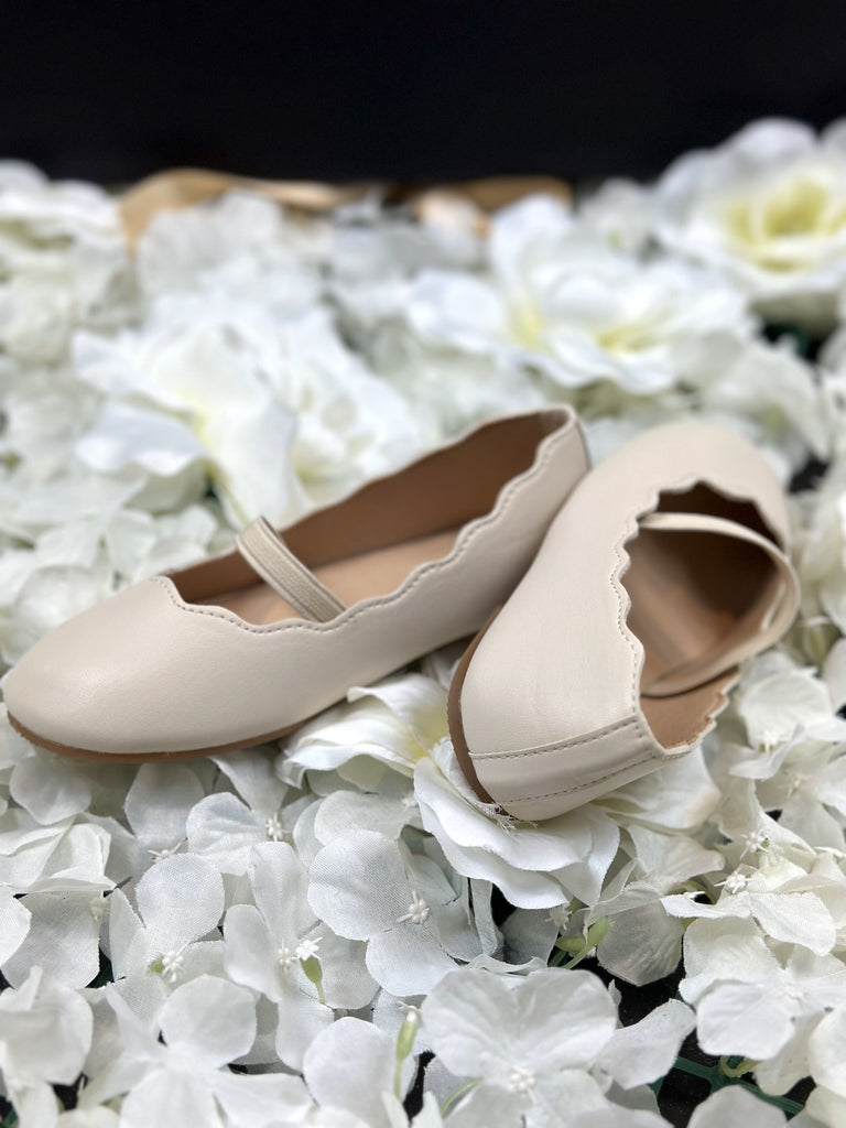 LB Mini Ballerina Flats- Cream