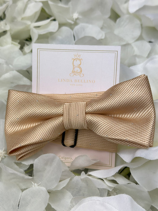 LB Bow Tie- Champagne Gold