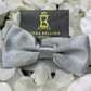 LB Bow Tie- Gray Satin