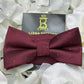 LB Bow Tie- Burgundy Solid