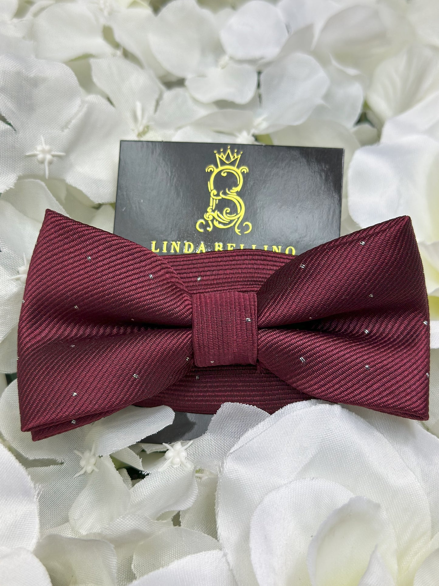 LB Bow Tie- Burgundy Solid
