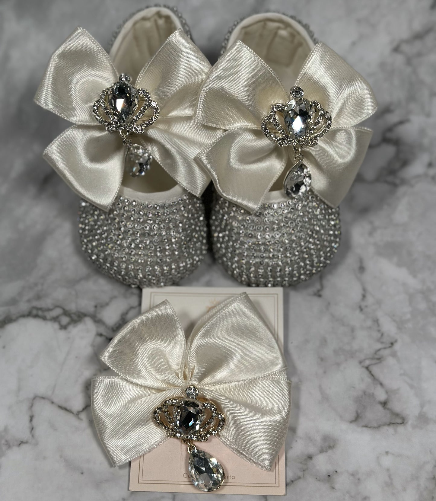 Linda Bellino Baby Luxe Set – Sparkly Shoes & Headband