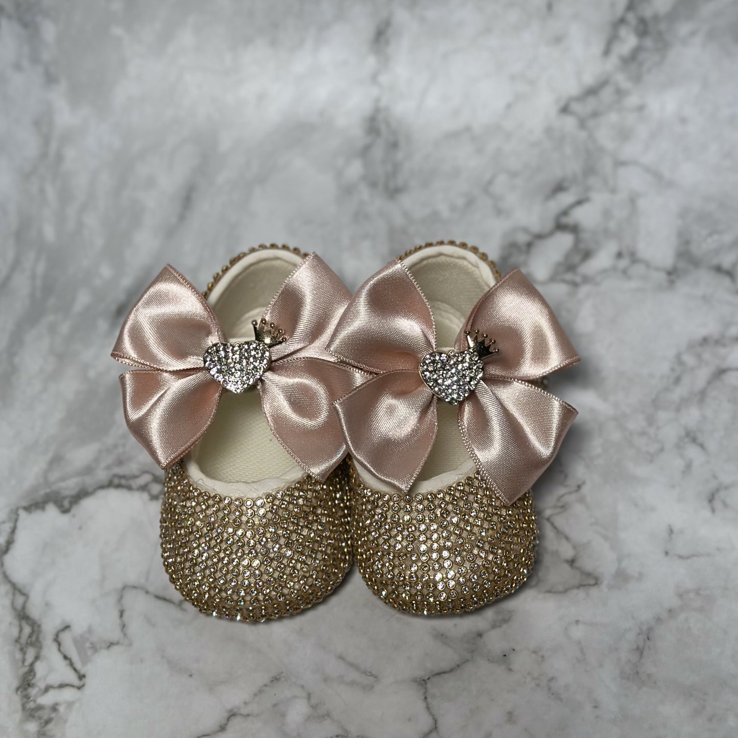 Linda Bellino Baby Luxe Set – Sparkly Shoes & Headband