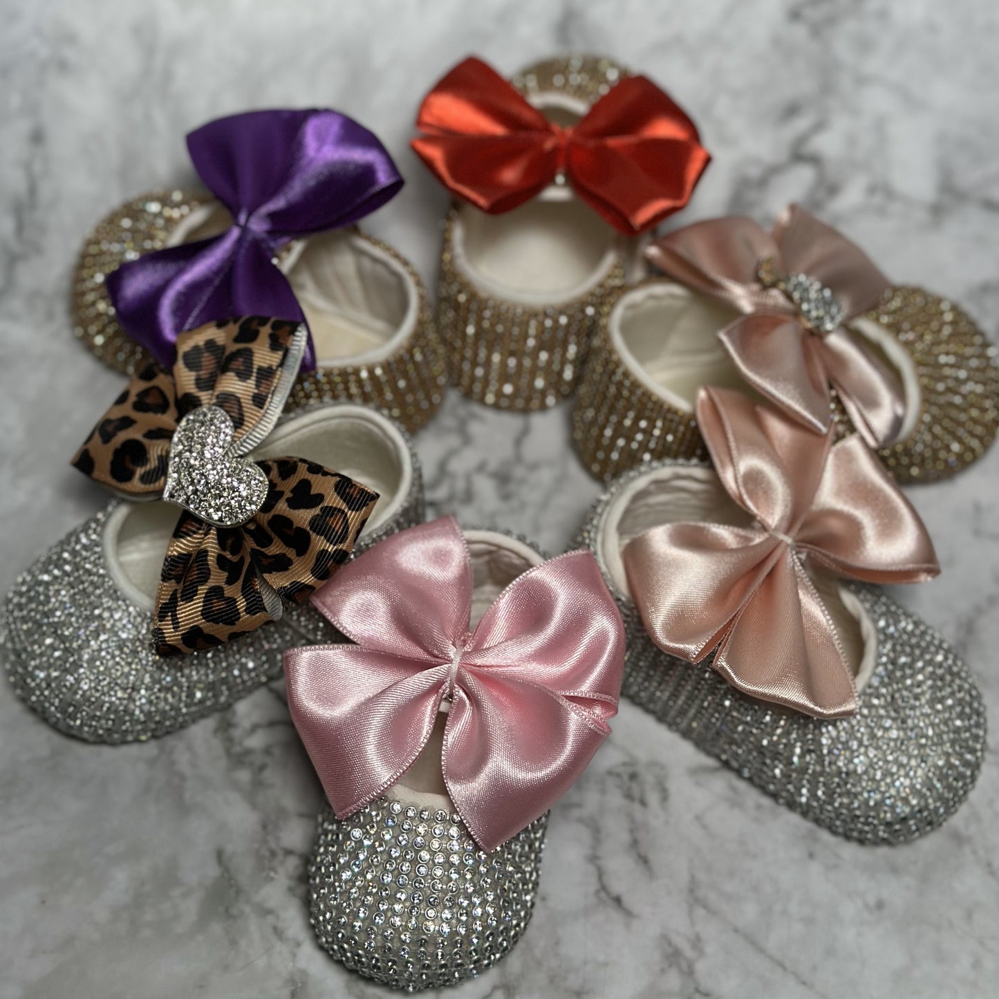 Linda Bellino Baby Luxe Set – Sparkly Shoes & Headband