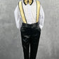 LB Creased Dress Pants - Black & Gold