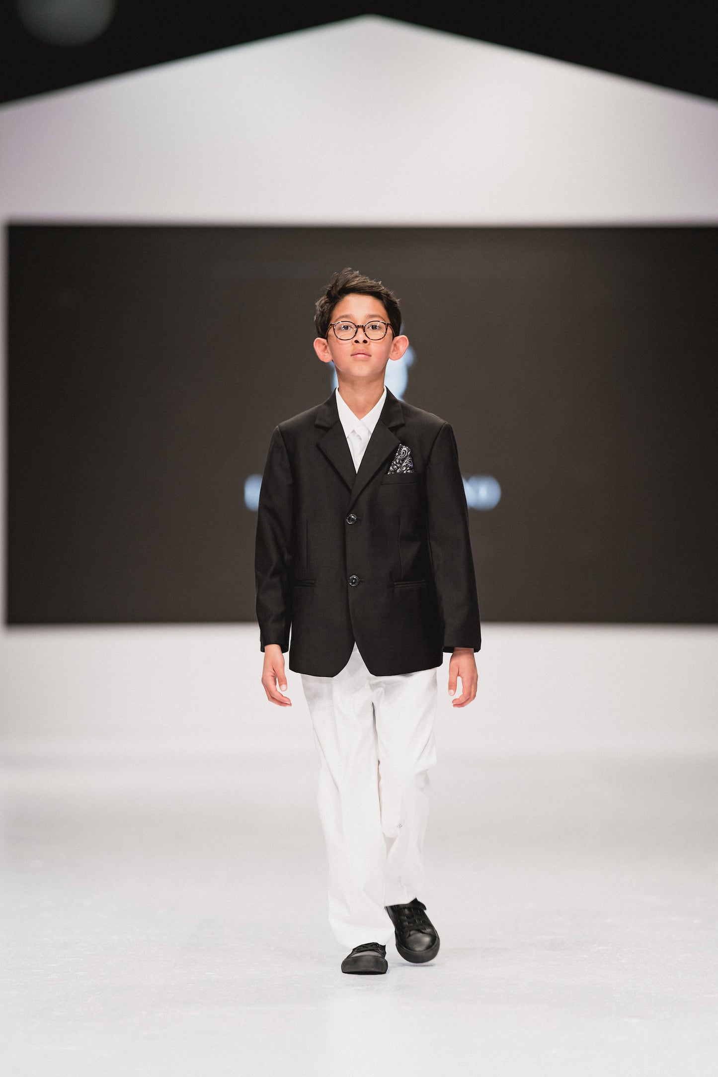 Boys Premium Wool Blend Blazer | Black