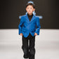 Boys Premium Wool Blend Blazer | Blue