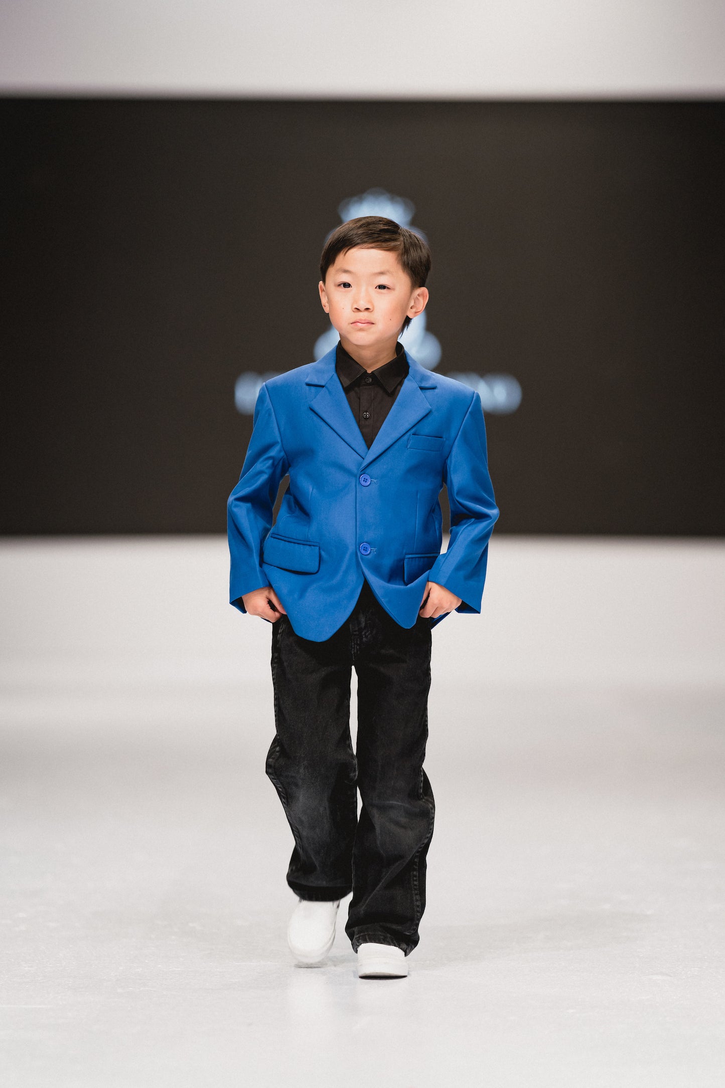 Boys Premium Wool Blend Blazer | Blue