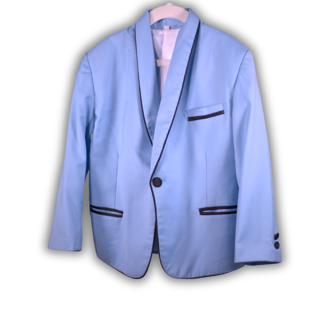 Boys Premium Wool Blend Blazer | Blue