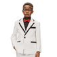 Boys Premium Wool Blend Blazer | White