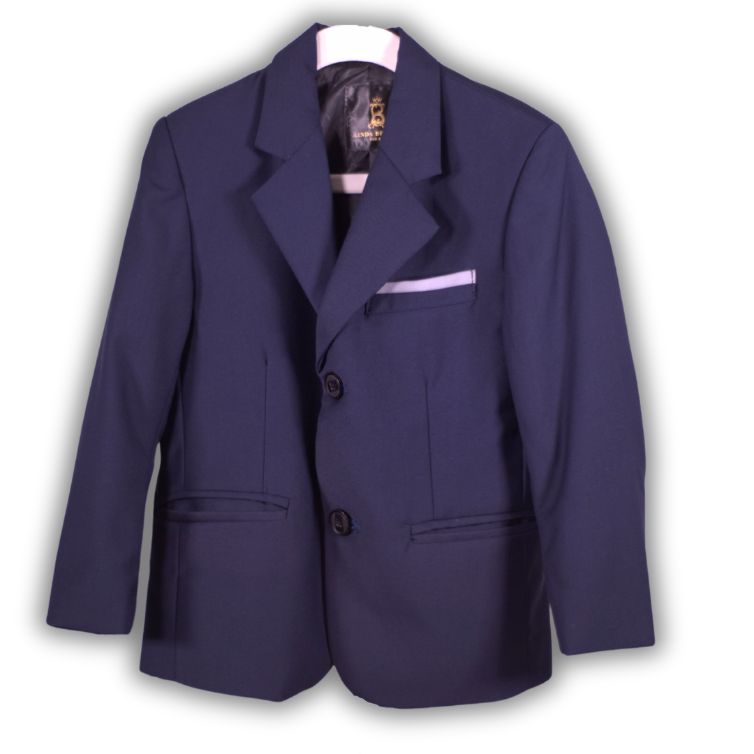 Boys Premium Wool Blend Blazer | Blue